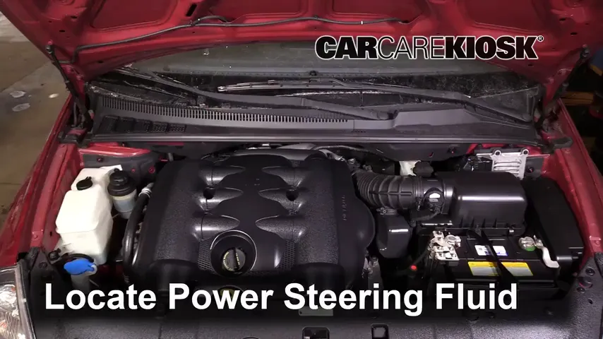 2009 Kia Sedona LX 3.8L V6 Power Steering Fluid Add Fluid